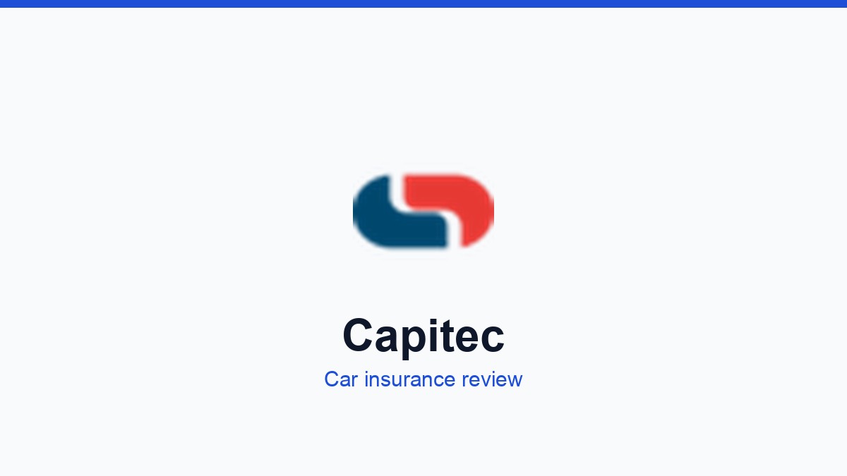 Capitec car insurance