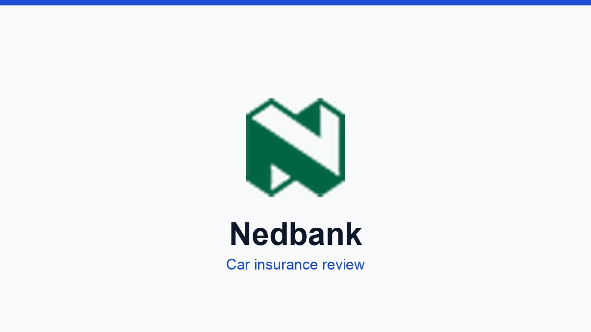 Nedbank car insurance