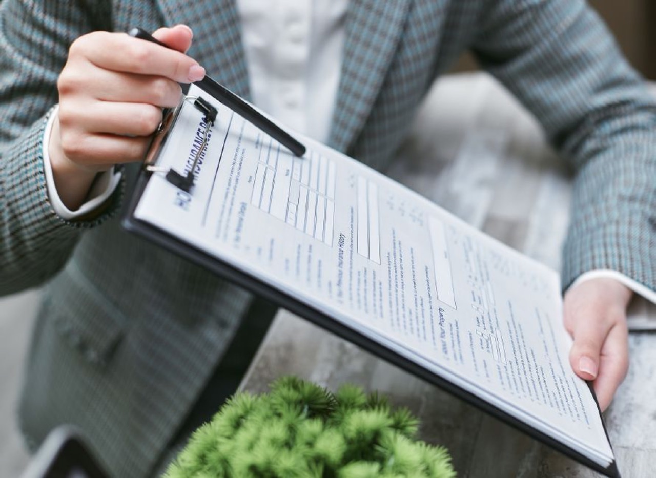 Insurance claim form clipboard - Claiming when you were not at fault