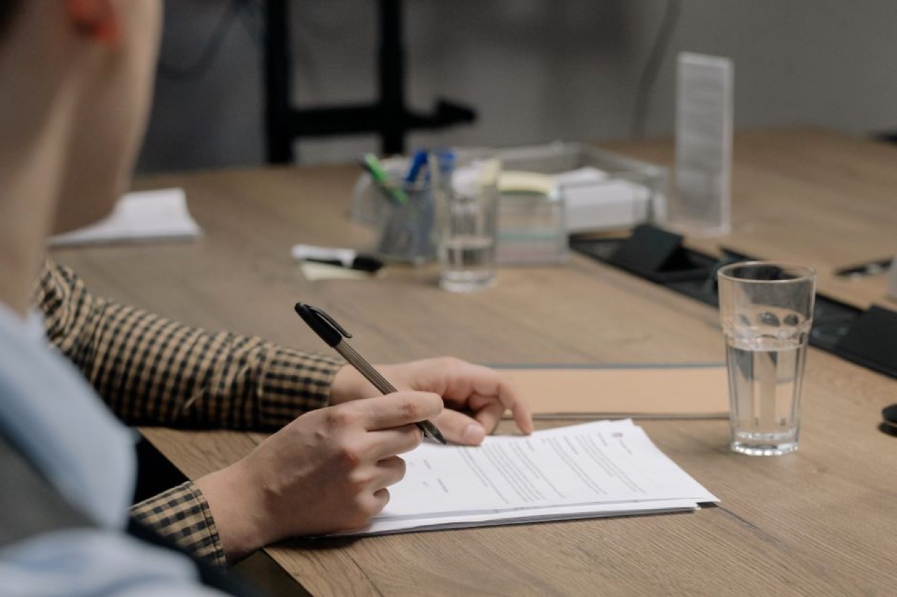 Paperwork and pen desk - How a windscreen claim works
